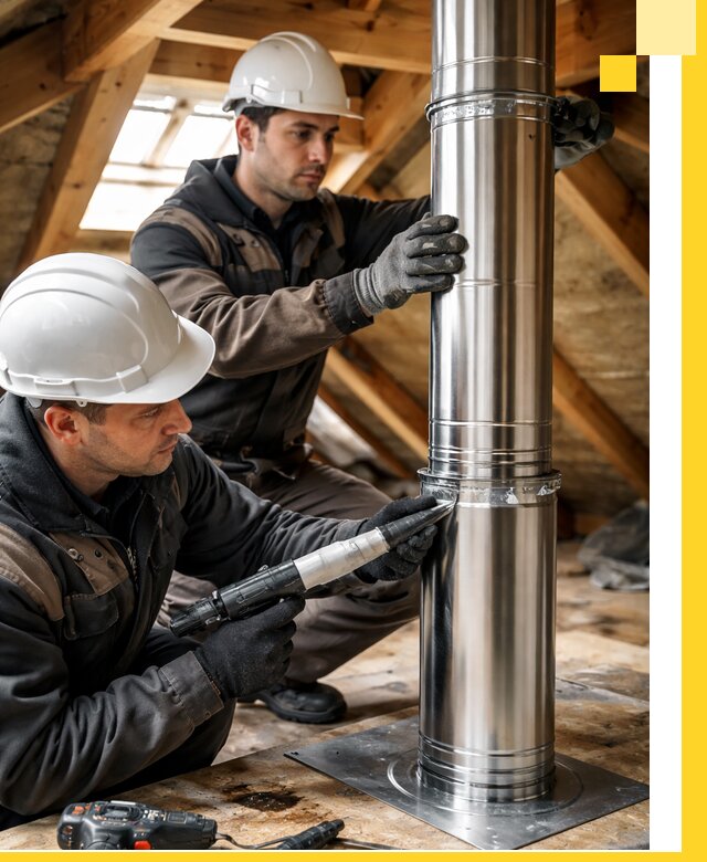 Монтаж дымоходов для каминов в Елизове с гарантией качества