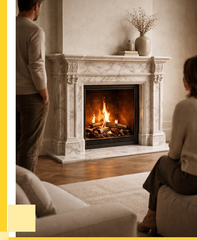 Мраморные камины под ключ в Елизове от 253200 р. | ЭриданЛзв