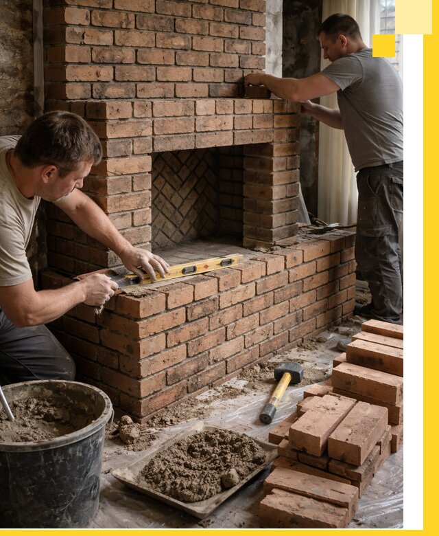 Изготовление и установка кирпичных каминов в Елизове