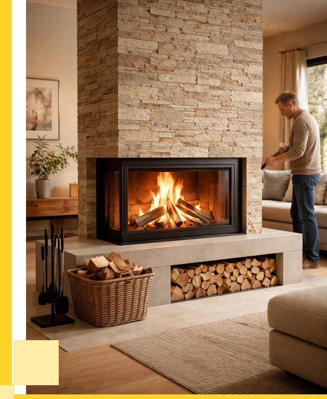 Дровяной камин под ключ в Елизове от 202560 р. | ЭриданЛзв