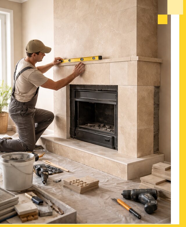 Установка и монтаж каминов в частном доме под ключ в Елизове