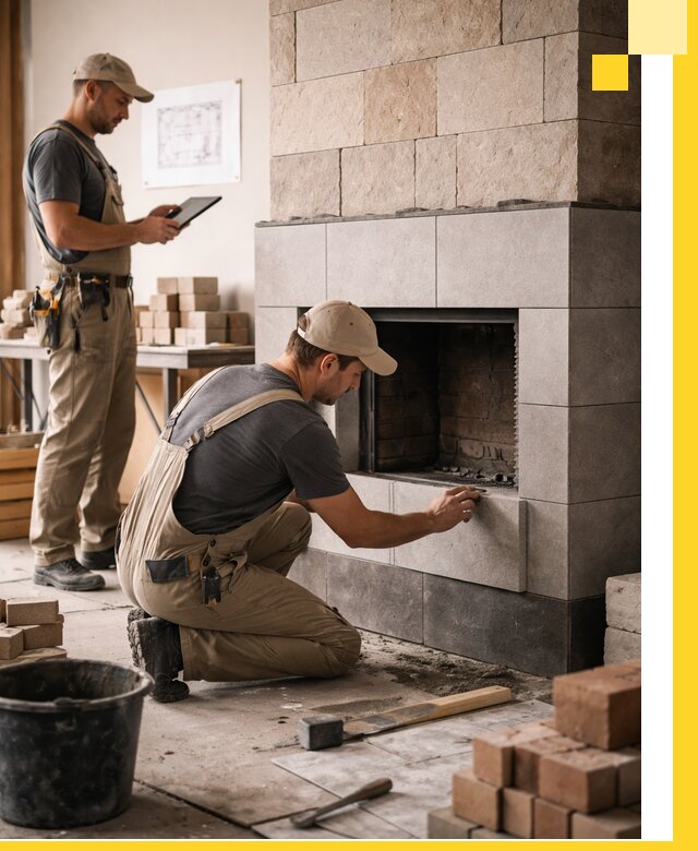 Индивидуальные проекты каминов и каминных систем в Елизове