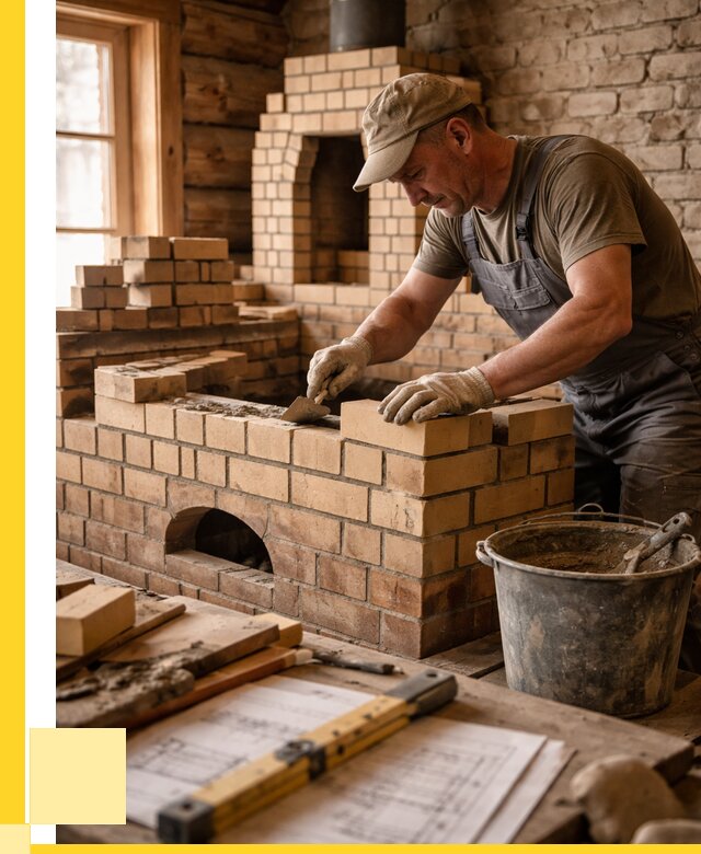 Кладка печей из кирпича в Елизове цены от 30384 р. - ЭриданЛзв