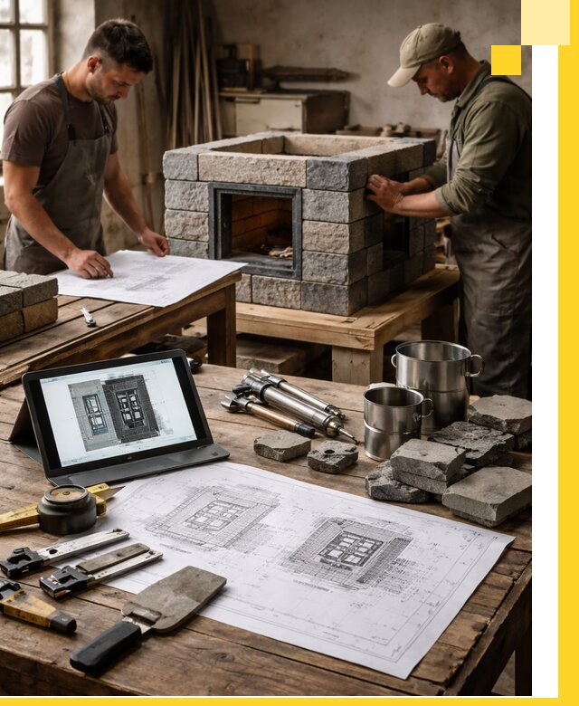 Разработка проектов печей с согласованием и монтажом в Елизове