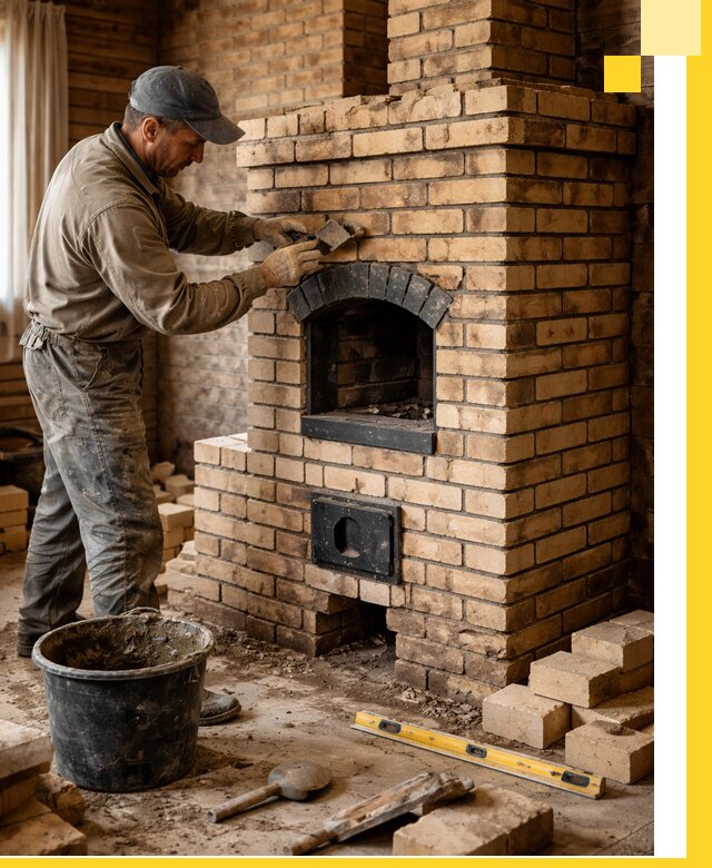 Кирпичные печи под ключ в Елизове: проектирование и кладка