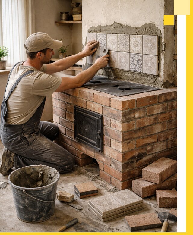 Печи с плитой на заказ монтаж гарантия и сервис в Елизове