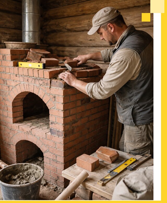 Изготовление и установка русских печей в Елизове под ключ