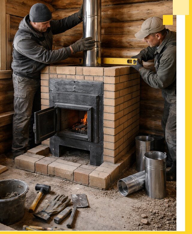 Проектирование, изготовление и установка банных печей в Елизове