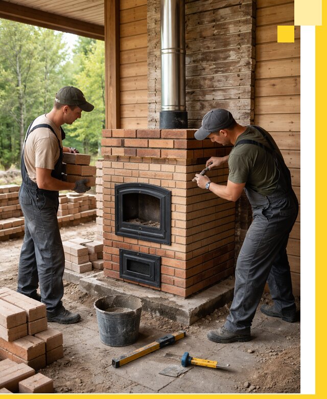 Производство и установка дачных печей под ключ в Елизове