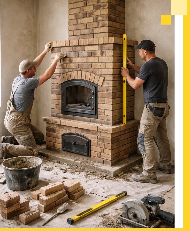 Продажа и установка печей и каминов для дома под ключ в Елизове