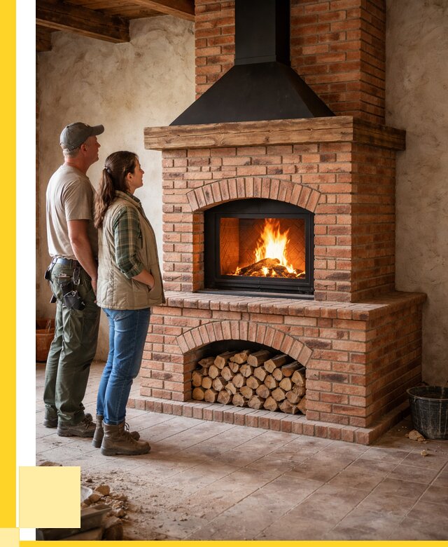 Печи камины из кирпича в Елизове от 121536 р. | ЭриданЛзв