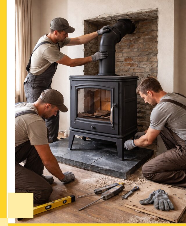 Монтаж печи камина в частном доме в Елизове от 25320 р. | ЭриданЛзв