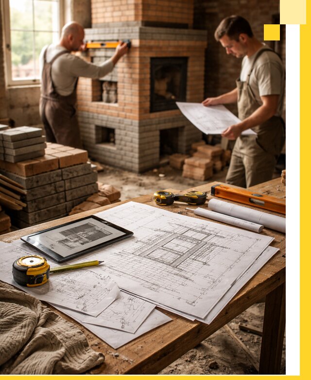 Проекты печей и каминов с индивидуальным дизайном в Елизове