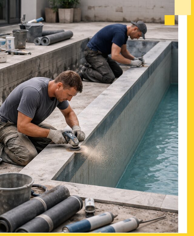 Профессиональный ремонт бассейнов под ключ в Елизове