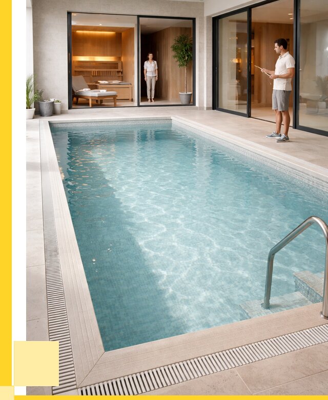 Отделка бассейна пленкой ПВХ в Елизове от 3545 р. - ЭриданЛзв