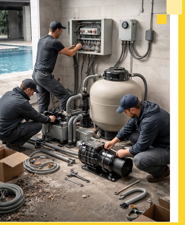 Профессиональный монтаж оборудования для бассейнов в Елизове