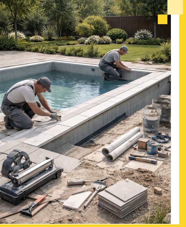 Строительство открытых бассейнов под ключ в Елизове профессионально