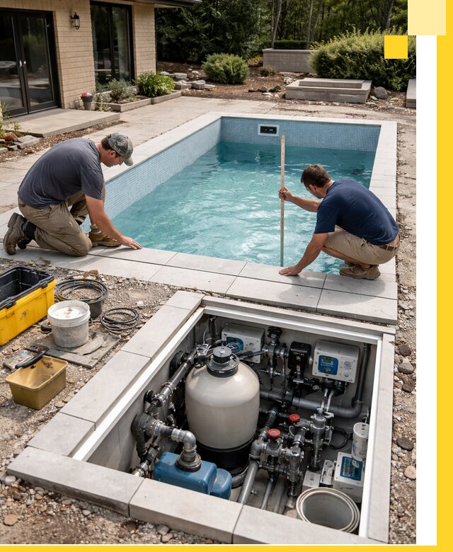 Строительство качественных домашних бассейнов под ключ в Елизове