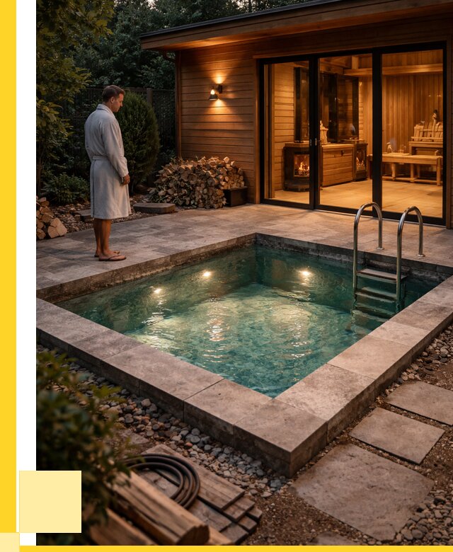 Бани с бассейном под ключ в Елизове от 96216 р. | ЭриданЛзв