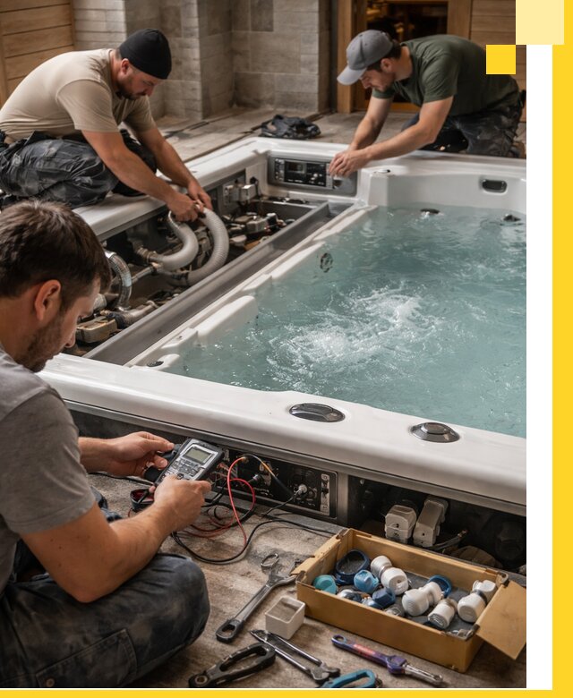 Гидромассажные бассейны под ключ в Елизове, дизайн и монтаж