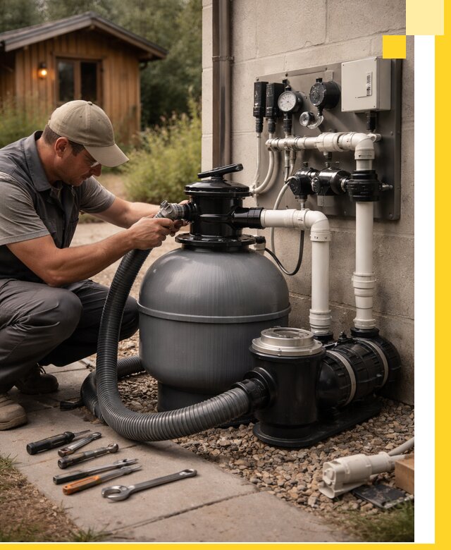 Продажа и монтаж фильтров и насосов для бассейнов в Елизове