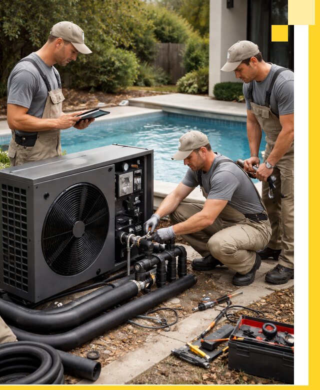 Проектирование и установка тепловых насосов для бассейнов в Елизове