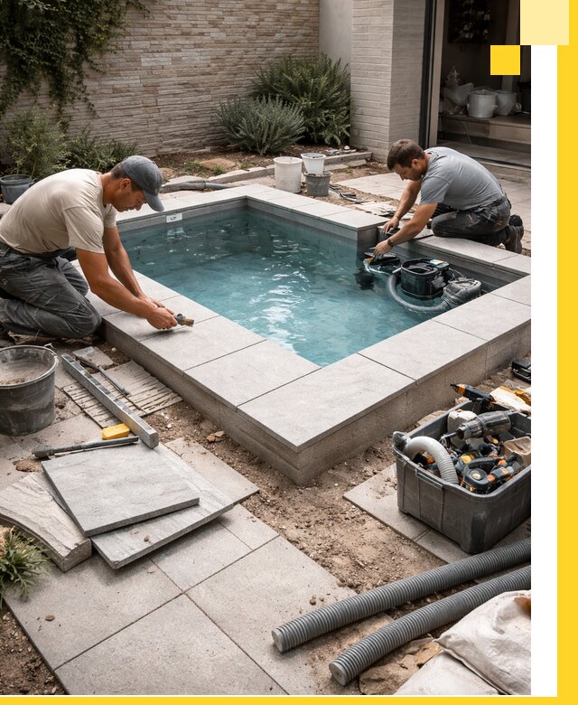 Мини бассейны под ключ в Елизове, дизайн и установка