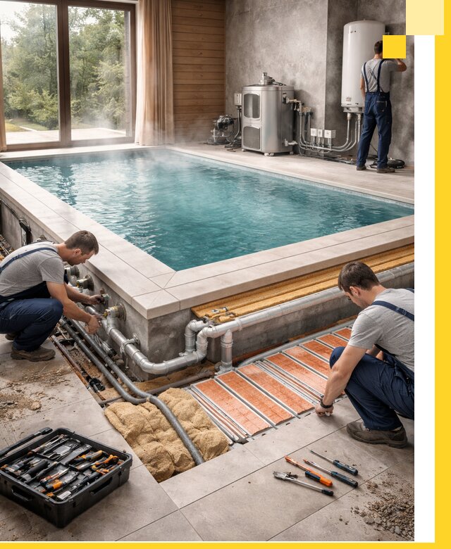 Проектирование и строительство тёплых бассейнов в Елизове