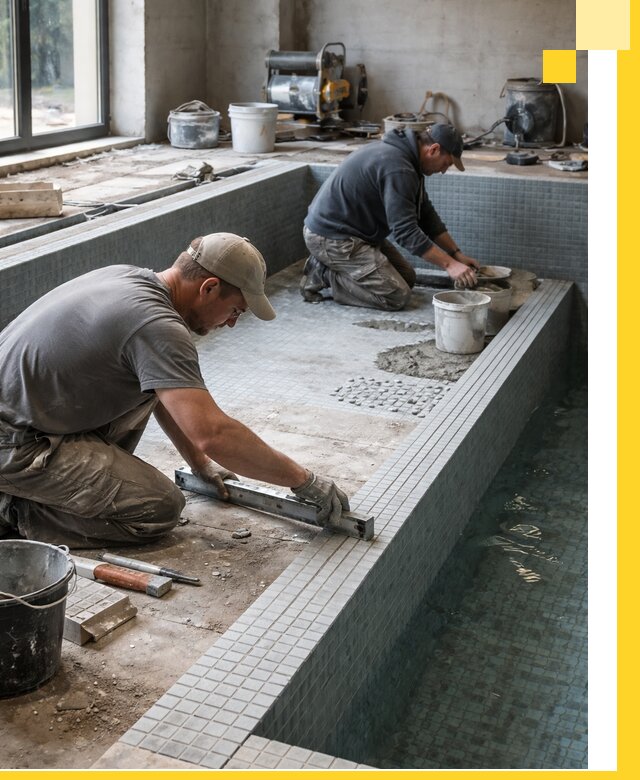 Строительство бассейна в частном доме в Елизове под ключ