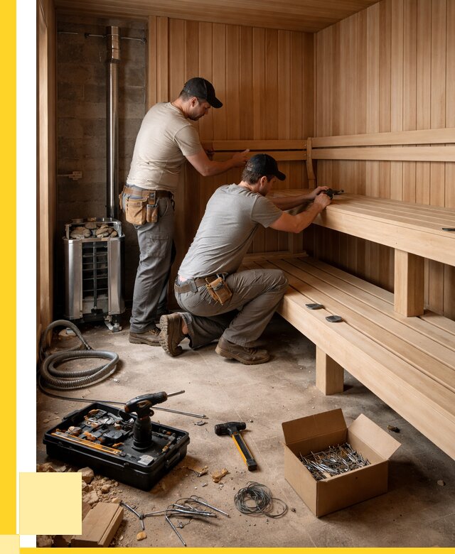 Монтаж саун под ключ в Елизове от 121536 р. | ЭриданЛзв