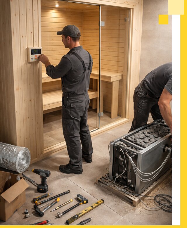 Поставка, установка и монтаж электрических саун в Елизове