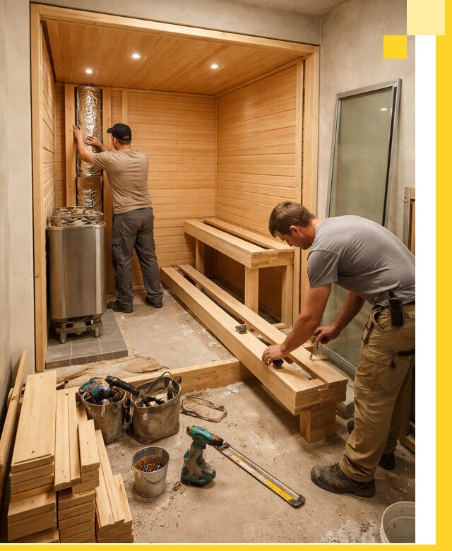 Проектирование и установка домашних саун под ключ в Елизове