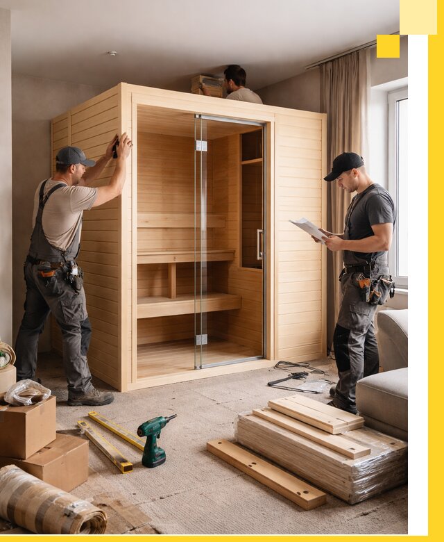 Установка и благоустройство саун в квартире в Елизове