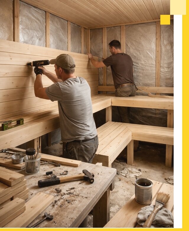 Профессиональная отделка бань и саун под ключ в Елизове