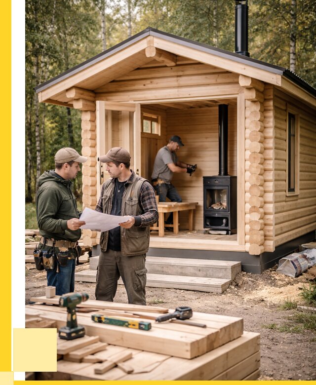 Монтаж бань под ключ в Елизове — от 202560 р. | ЭриданЛзв