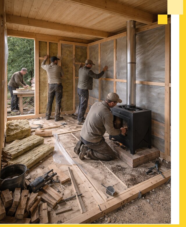 Профессиональный монтаж бань под ключ в Елизове для дома