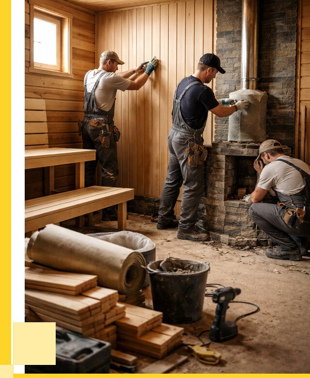 Ремонт бань под ключ в Елизове от 45576 р. | ЭриданЛзв