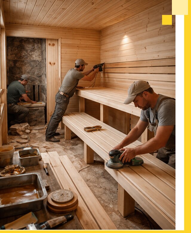 Профессиональная отделка бань в Елизове под ключ, с гарантией