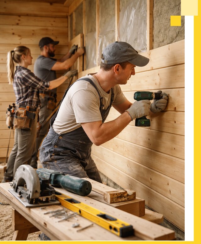 Обшивка бань под ключ в Елизове: отделка стен и потолков