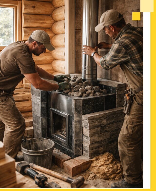 Строительство и отделка русских бань под ключ в Елизове