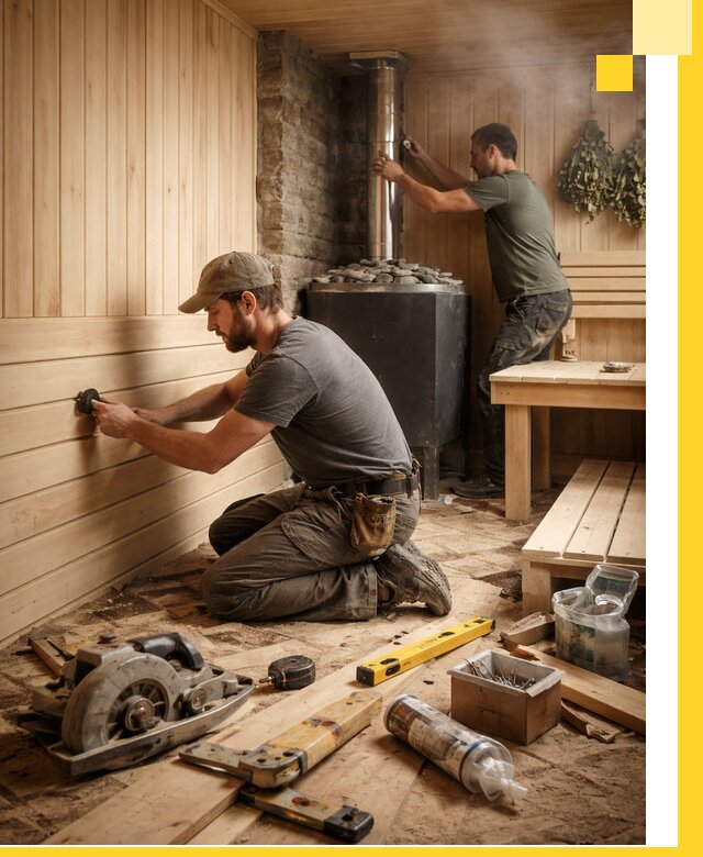 Полное строительство и оснащение парных под ключ в Елизове