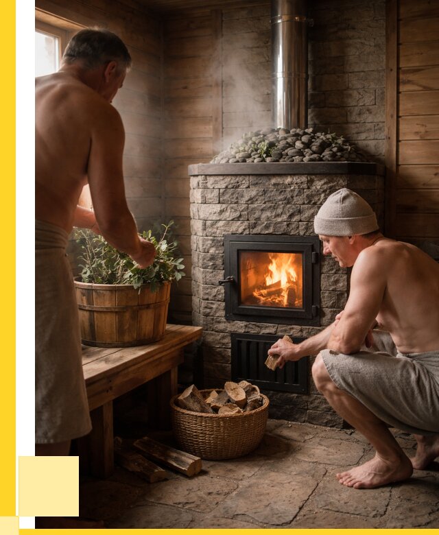 Банные печи под ключ в Елизове от 45576 р. | ЭриданЛзв кирпичная