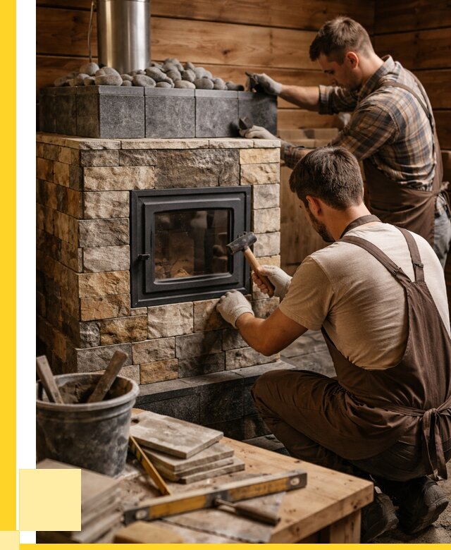 Облицовка банной печи в Елизове от 15192 р. | ЭриданЛзв