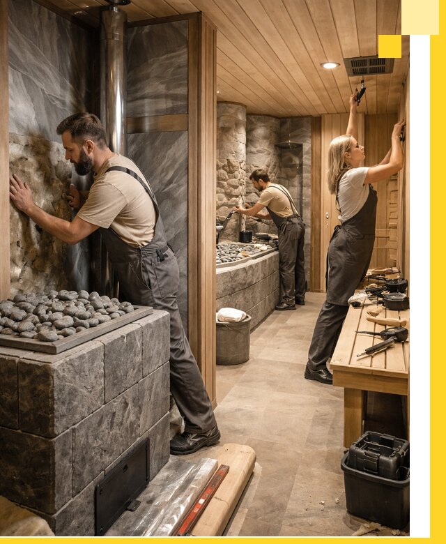 Строительство бань и SPA процедур в Елизове под ключ и отделкой