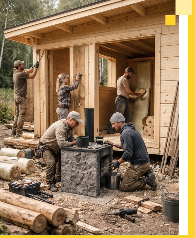 Купить баню под ключ в Елизове строительство монтаж отделка