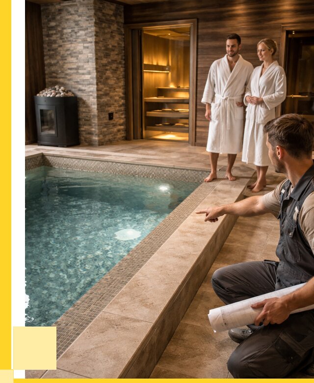 Проект бани с бассейном под ключ в Елизове от 65832 р. | ЭриданЛзв