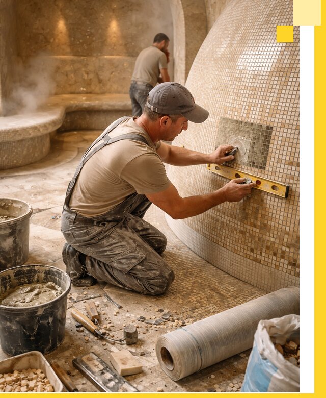 Хамам под ключ в Елизове: проектирование, строительство, отделка