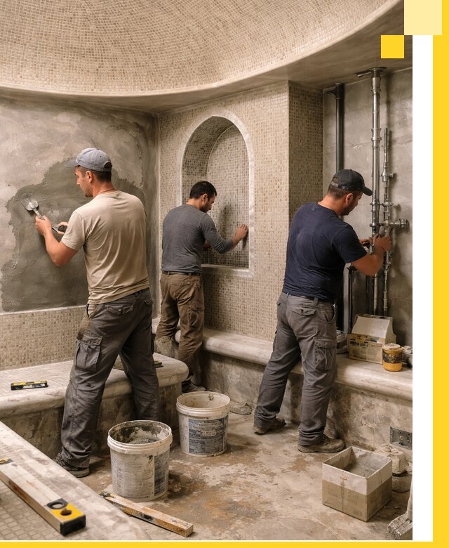 Профессиональный монтаж хамамов под ключ в Елизове с гарантией