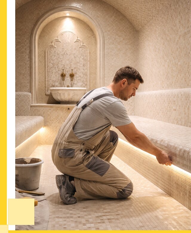 Отделка хамамов под ключ в Елизове от 5570 р. | ЭриданЛзв