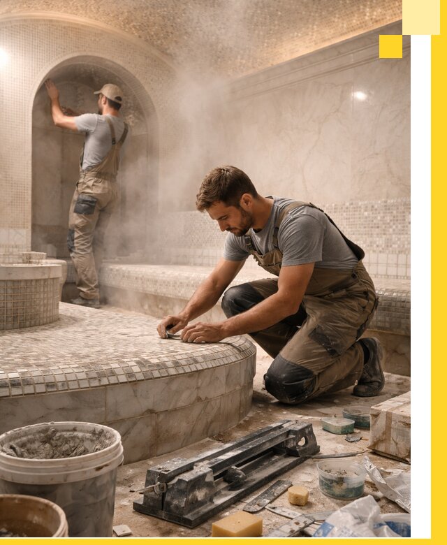 Профессиональный дизайн хамама и SPA под ключ в Елизове